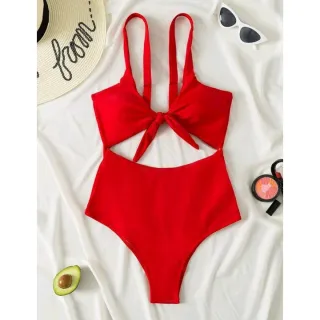 Top cropped engana mamãe, cintura alta, amarrações - Maiô duas cores - Onça