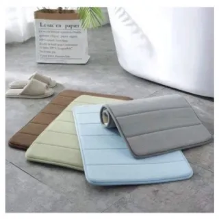 Tapete Antiderrapante Macio Soft para Banheiro - Abcshop - Azul