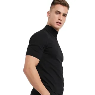 Camiseta Slim Casual Algodão Gola Alta Stecchi - GG