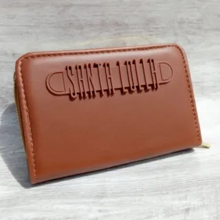 Carteira feminina tamanho médio em zíper com porta cartões, documentos, cédulas e moedas - Cores variadas - SL verde Tiffany