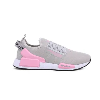 Modelo Esportivo Tênis NMD V2 Clássico Feminino/Masculino - Cores Variadas - CINZA/ROSA