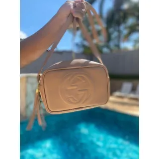 Bordado em Alto Relevo - Bolsa Transversal GG Feminina - GG Preta Silk Personalizada