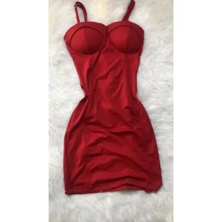 Decote Retrô Alcinha e Bojo Vestido Moderno Modelo Curto - Lilás