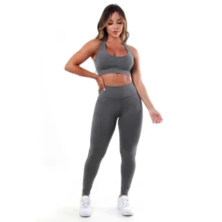 Roupas Femininas para Academia - Conjunto Legging e Top Fitness Suplex A03 - GG - 44