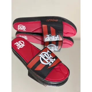 Pronta Entrega Chinelo Slide Flamengo Comfort Masculino Unisex - Preto