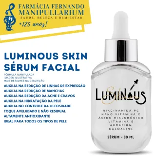 Sérum Ultra Concentrado Luminous Skin - Tratamento Facial com Vitamina C - Único