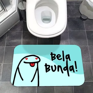 Tapete Antiderrapante Decorativo para Entrada de Porta, Banheiro e Sala - 6046