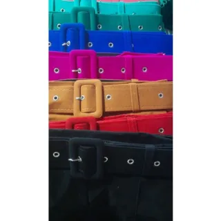 Cinto Forrado Luxo Cintura Alta Social Feminino em Alfaiataria - Pink