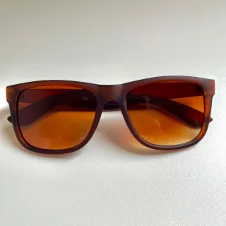 Promoção Óculos de Sol Masculino Estilo Justin Quadradinho Preto Marrom - Preto