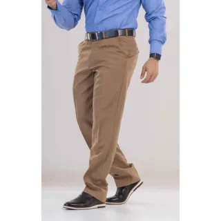 Oxford masculina social calça em - Preto