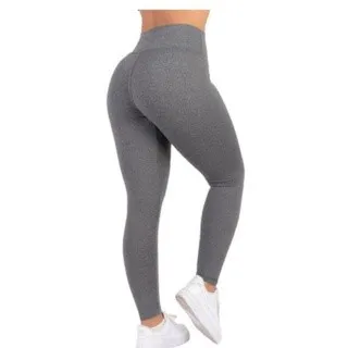 Legging Feminina Fitness Suplex Lisa Cós Alto - Promoção - Preta