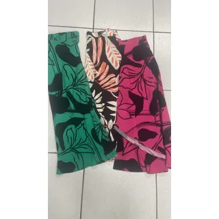 Amarração Estampa Floral Saia Longa Envelope Feminina Fenda - estampa 16