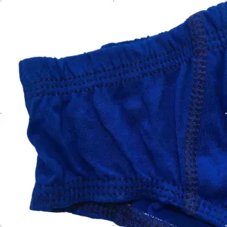 Cueca Básica Tradicional Lisa Adulto 100% Algodão Slip - Azul Royal
