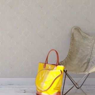 Quarto Provençal Dourado Luxo Papel de Parede Autoadesivo 1m - Único