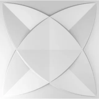 Revestimento Decorativo em PVC 3D para Parede - 20 Placas de 25 cm - Pétalas