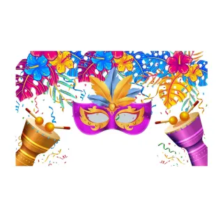 Carnaval Decoração Banner Painel 1,50 Por 2,0 - 1