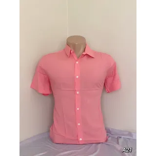 Camisa Masculina Praia Social Havaiana Slim Barata em Tecido Viscose - Azul