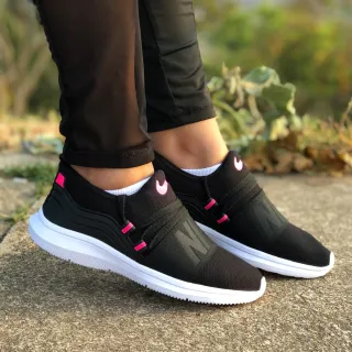 Tenis Confortável Feminino Meia para Academia Caminhada Fitness - NK Preto Pink