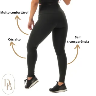 Legging Feminina Cós Alto Suplex Fitness Academia Leg - GG - veste 42/44