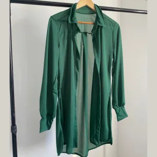 Camisa aberta verão chemise praia summer 2024 - Preto