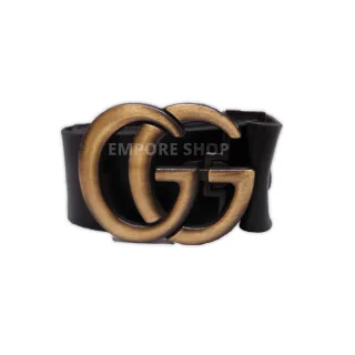 Couro Sintético Masculino Cinto - G MARROM FIV DOURADA