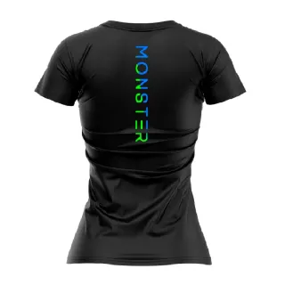 Moda fitness feminina: camiseta Dry para academia, musculação, caminhada e corrida - ROSA/LARANJA