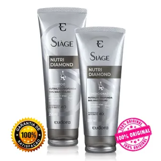 Shampoo + Condicionador Siàge (Cica Therapy, Nutri Ouro, Acelera o Crescimento e mais) - Raryel - Nutri Óleos Poderosos