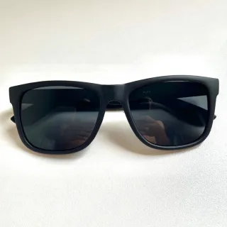 Promoção Óculos de Sol Masculino Estilo Justin Quadradinho Preto Marrom - Preto