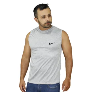 Fitness Masculina Regata Machão, Camiseta Academia Musculação - Cinza Mescla -  REGATA MACHÃO