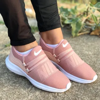 Tenis Confortável Feminino Meia para Academia Caminhada Fitness - NK Preto Pink