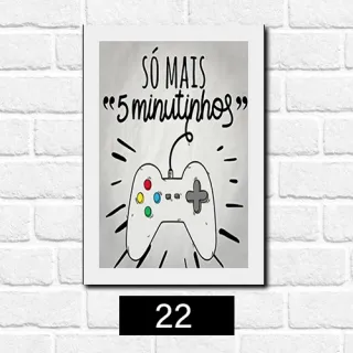 Placa Decorativa Quarto Gamer Vintage - Frase Jogo Jogador Console - 23