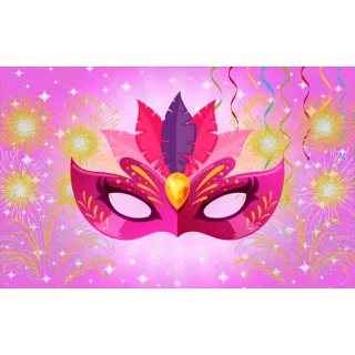 Carnaval Decoração Banner Painel 1,50 Por 2,0 - 1