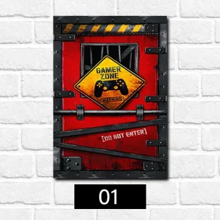 Placa Decorativa Quarto Gamer Vintage - Frase Jogo Jogador Console - 23