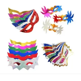 Kit Festa Casamento Aniversario 10 Mascara 10 Colar Havaiano Balada 15 Anos Formatura Carnaval Debutante - Único