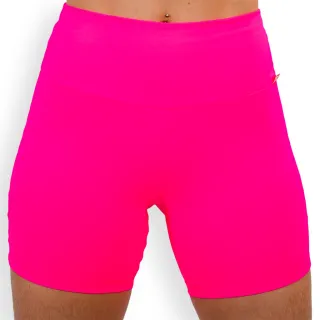 Suplex Esportivo Feminino Shorts Fitness Academia Cintura Alta Poliamida Cores - Azul Céu