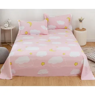 Lençol Queen Estampado 100% Poliéster - Jogo de 03 Peças - Único