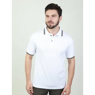 Camisa Basica Masculina Listra Piquet Polo Lisa - Azul Marinho