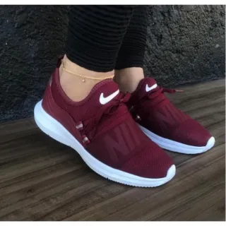 Tenis Confortável Feminino Meia para Academia Caminhada Fitness - NK Preto Pink