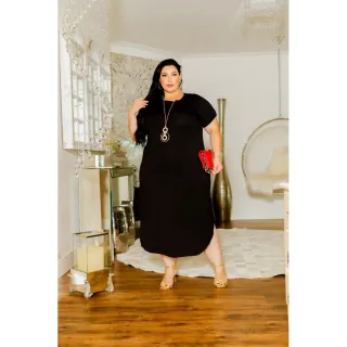 Vestido Plus Size Longo Evangelico Midi Comprido Saruel Verão - Verde Musgo Claro Maravilhoso