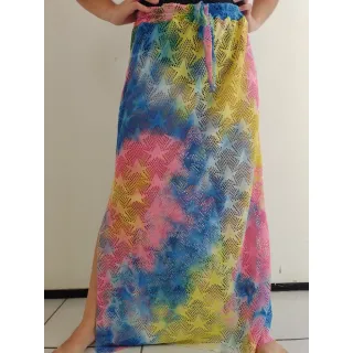 Moda feminina: Calça renda para praia - Raryel - SAIA TIE DYE