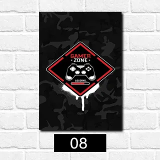 Placa Decorativa Quarto Gamer Vintage - Frase Jogo Jogador Console - 23