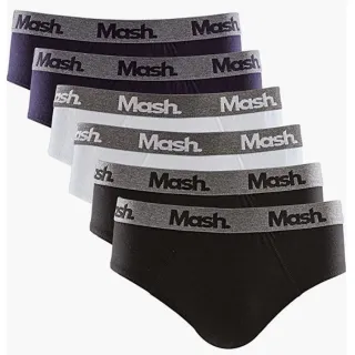 Mash Algodão Slip Cuecas Kit 6