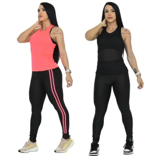 Camiseta Fitness Regata Feminina Dry Fit Premium Cores para Treino e Academia - Cinza