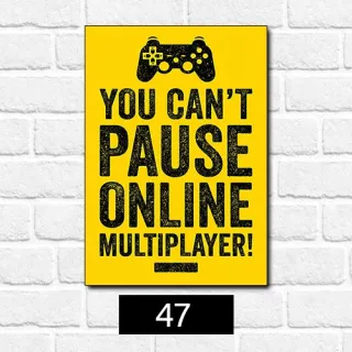 Placa Decorativa Quarto Gamer Vintage - Frase Jogo Jogador Console - 23