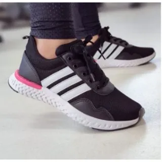 Caminhada Academia Tênis Racer Esportivo Feminino - PRETO/PINK