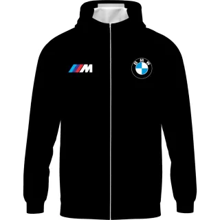 Jaqueta Preta BMW Corta Vento Masculina Impermeável