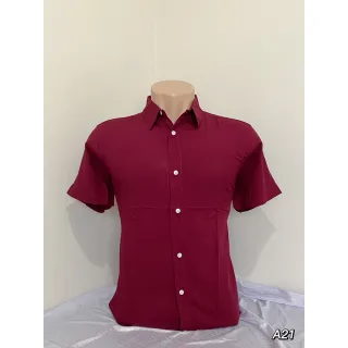 Camisa Masculina Praia Social Havaiana Slim Barata em Tecido Viscose - Azul