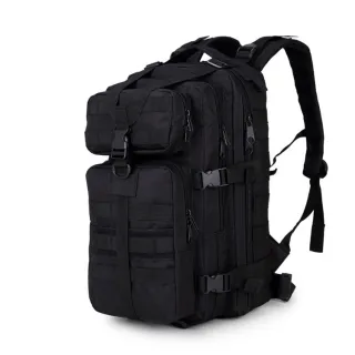 Militar Mochila Tática Assault 40L Camping Impermeável - Verde (com bandeira)