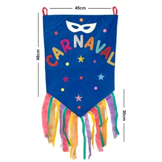 Decoração de Carnaval: Estandarte Enfeite com Melhor Preço na Internet - Único