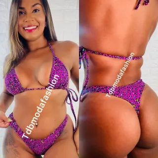 Conjunto fio dental biquíni Anita Luiza - blogueira - Fio dental vermelho